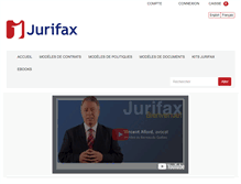 Tablet Screenshot of jurifax.com